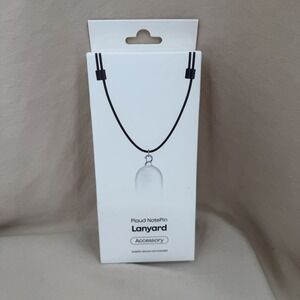 Plaud NotePin Lanyard Black Nylon 8-15‎ Inches Adjustable Metal Alloy Hook